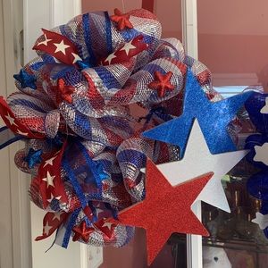 Fourth of July door wreath